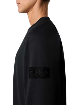 Stone Island 6100064 COTTON STRETCH FLEECE GHOST Sweatshirt Black