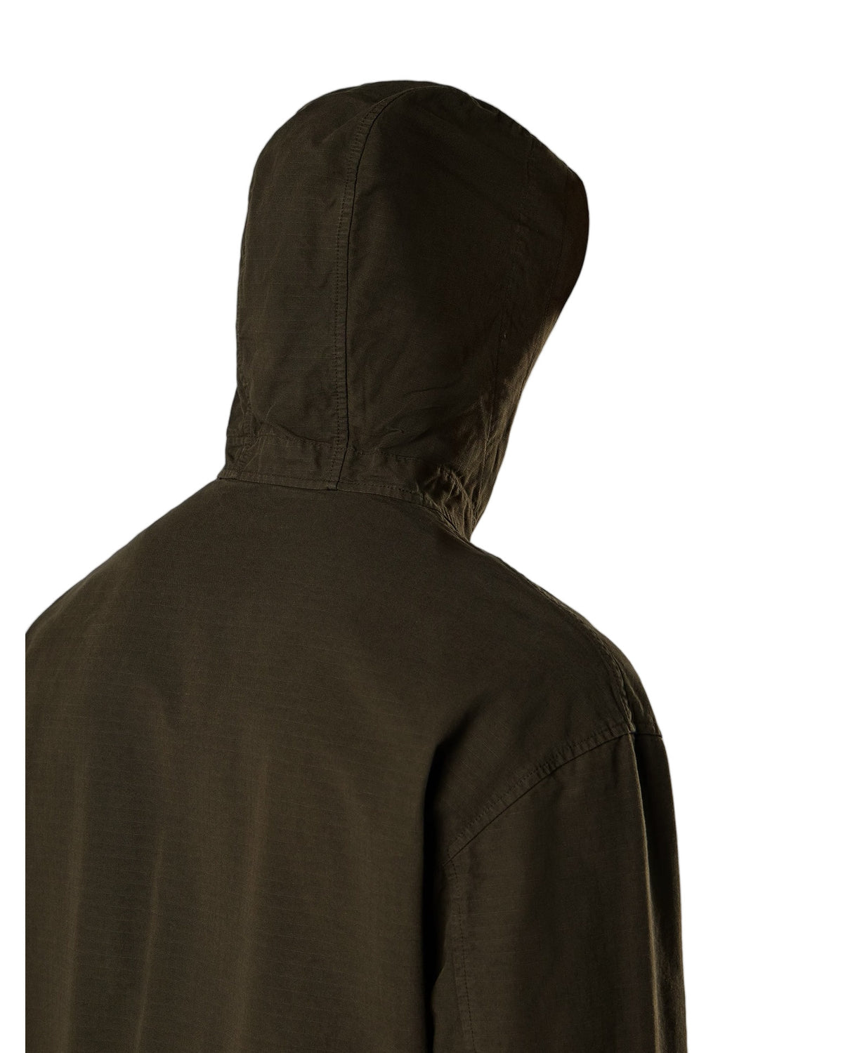Stone Island 1200011 Hooded Zip Overshirt Coal Grey