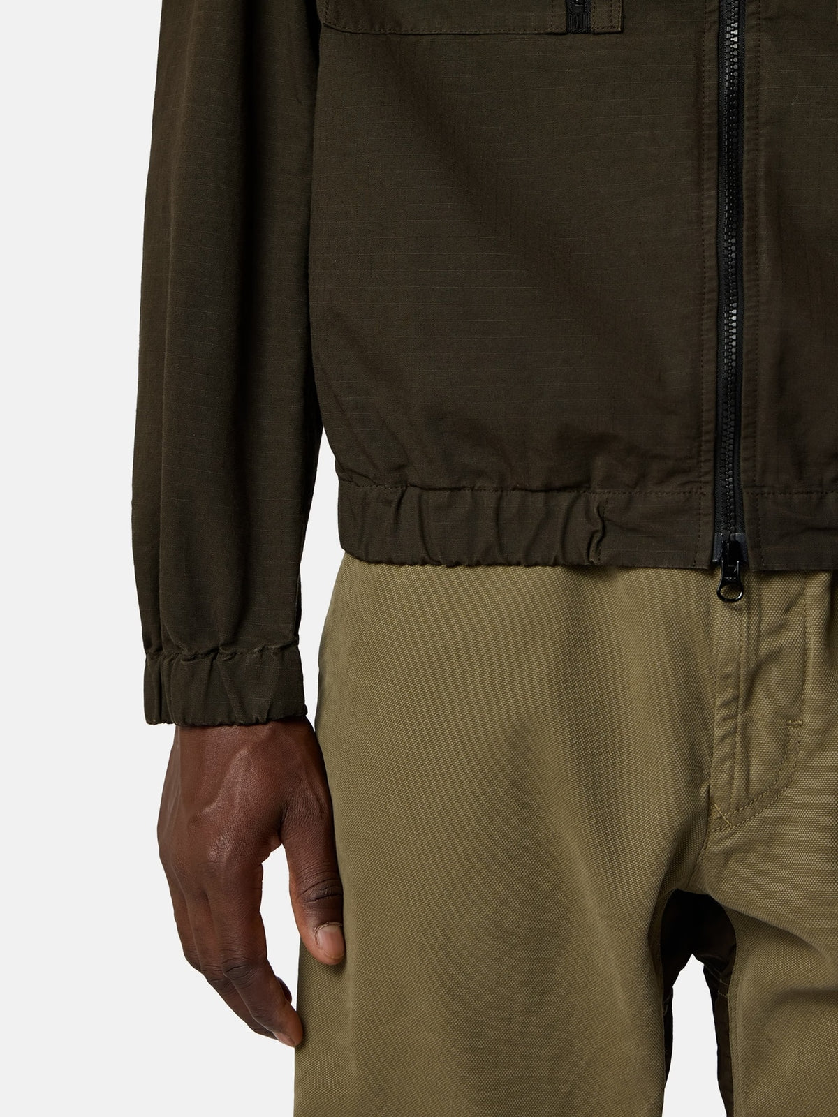 Stone Island 1200011 Hooded Zip Overshirt Coal Grey