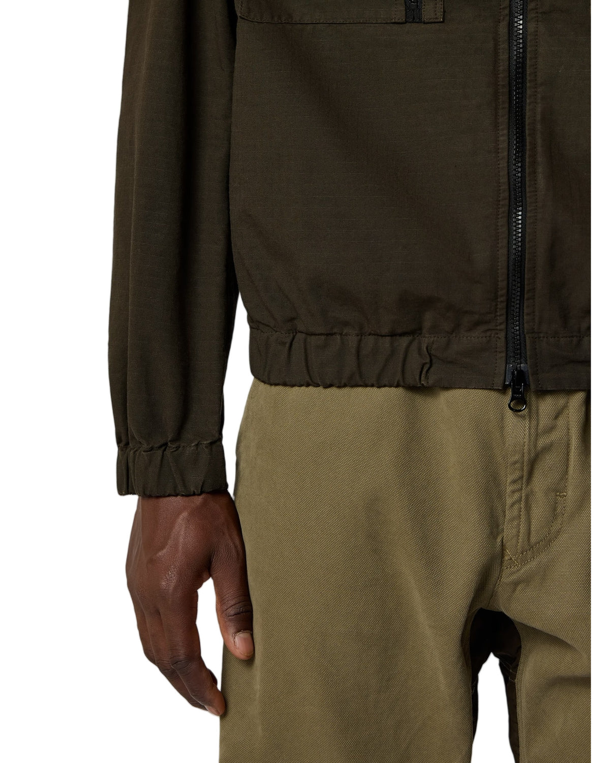 Stone Island 1200011 Hooded Zip Overshirt Coal Grey