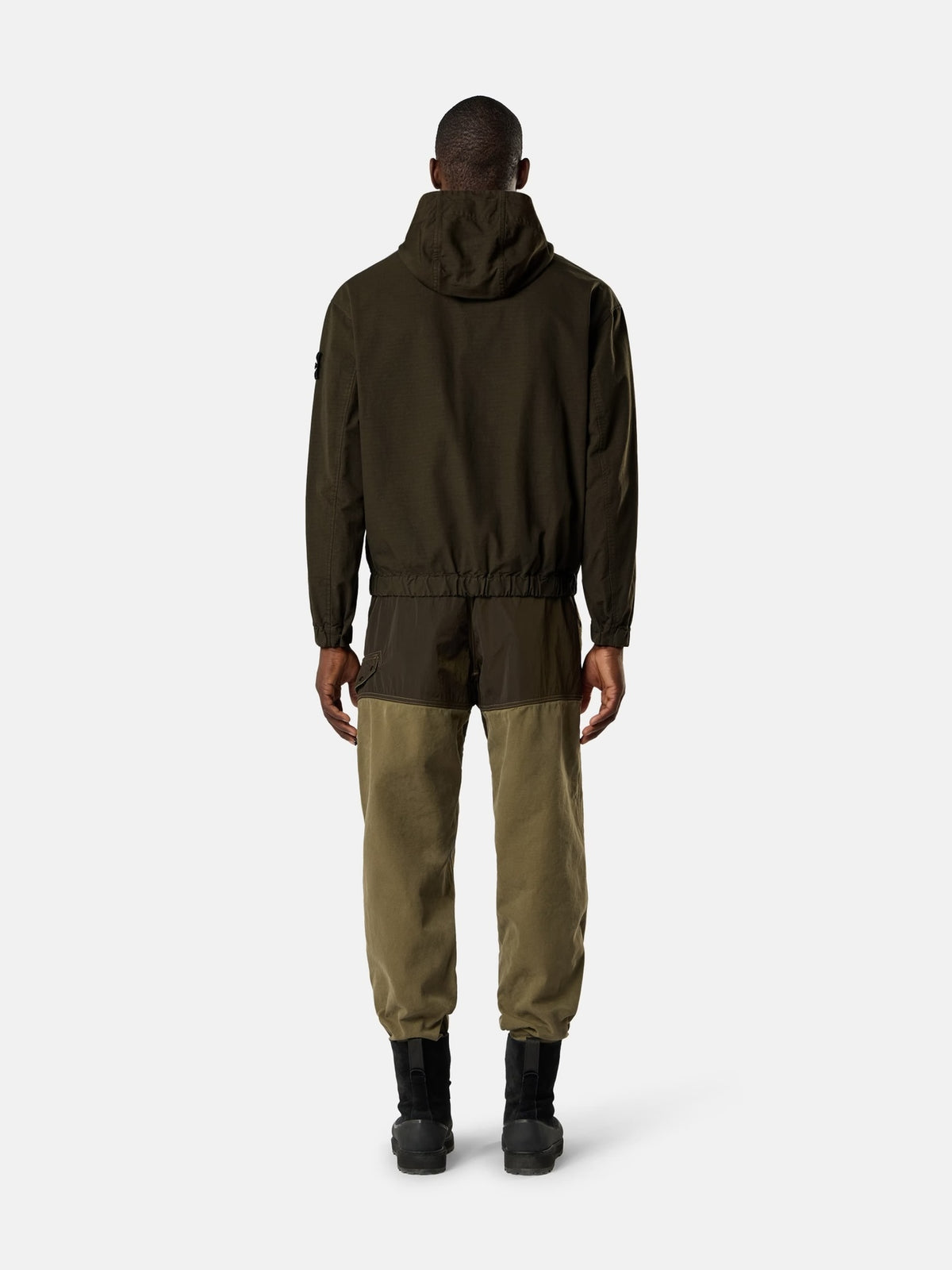 Stone Island 1200011 Hooded Zip Overshirt Coal Grey