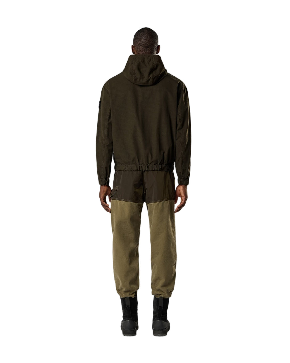 Stone Island 1200011 Hooded Zip Overshirt Coal Grey