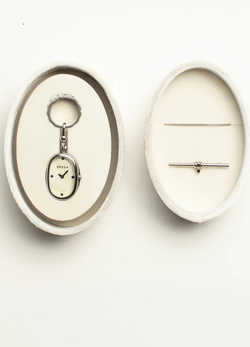 Breda Jane Time Charm Silver/Ivory 1761B