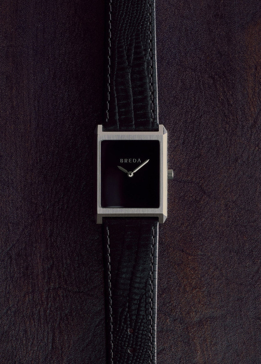 Breda Virgil Lizard Embossed Silver/Black/Midnight 1763A