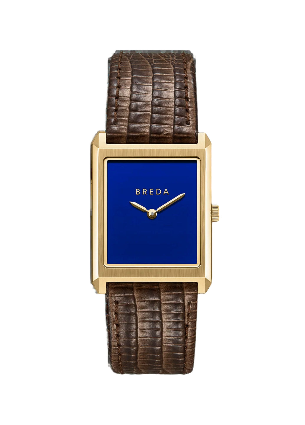 Breda Virgil Lizard Embossed Gold/Brown/Cobalt 1763B