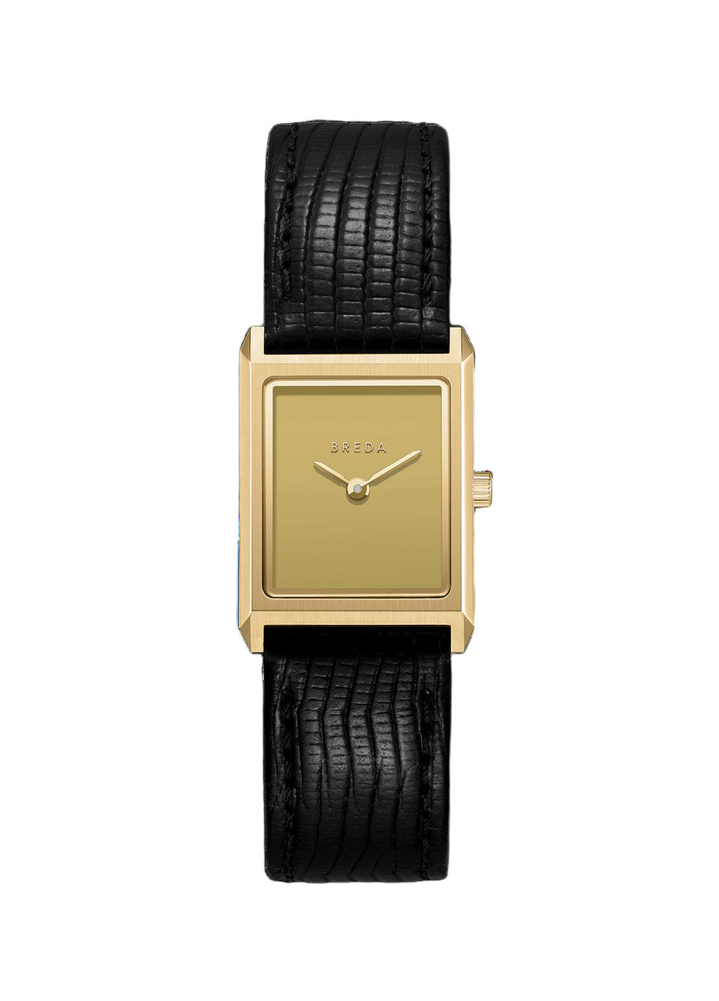 Breda Virgil Lizard Embossed Gold/Black 1765D