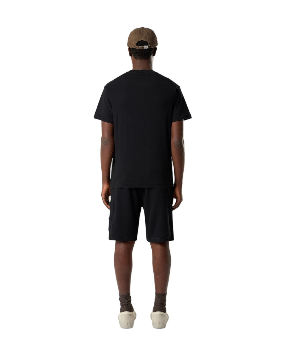 Stone Island 2100026 ORGANIC COTTON JERSEY FISSATO EFFECT T-shirt Black