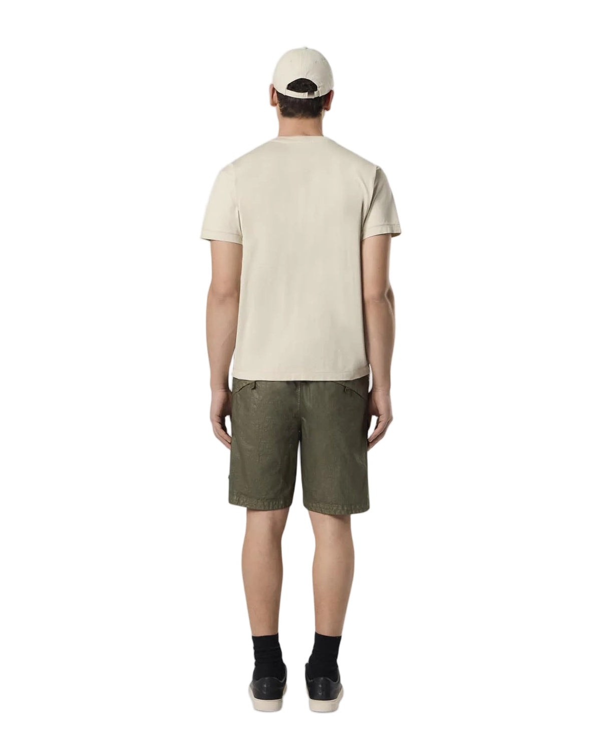 Stone Island 2100027 60/2 COTTON JERSEY T-shirt Compass Patch Crema