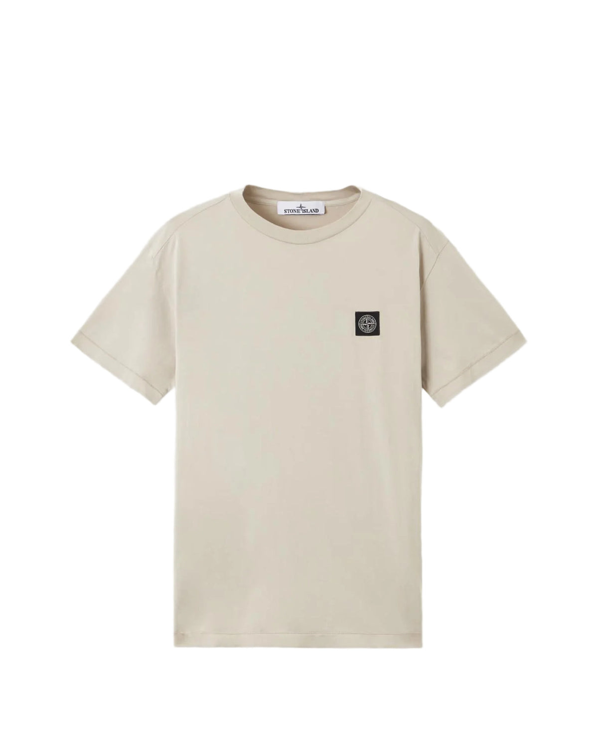 Stone Island 2100027 60/2 COTTON JERSEY T-shirt Compass Patch Crema