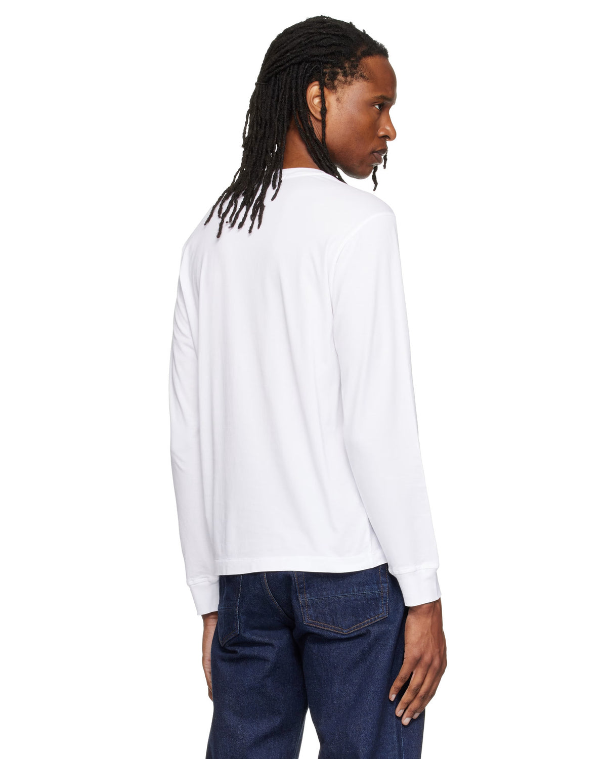 Stone Island 2100031 60/2 COTTON JERSEY Long Sleeve White