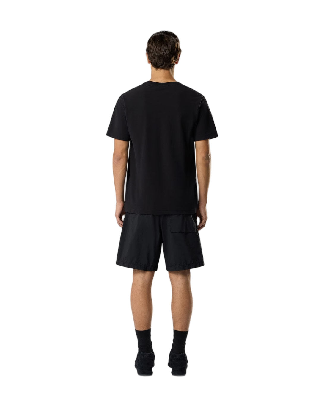 Stone Island 2100035 ORGANIC COTTON JERSEY CREPE_S.I. GHOST T-shirt Black