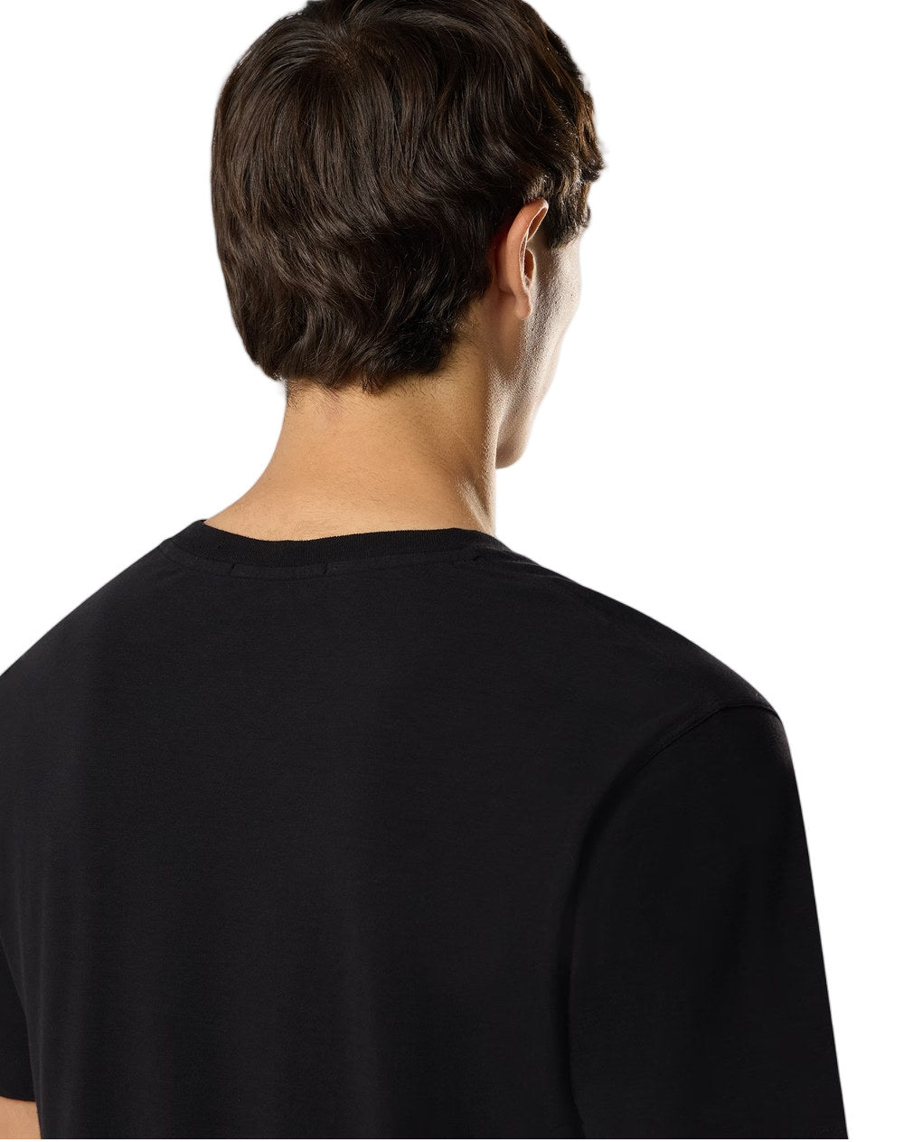 Stone Island 2100035 ORGANIC COTTON JERSEY CREPE_S.I. GHOST T-shirt Black
