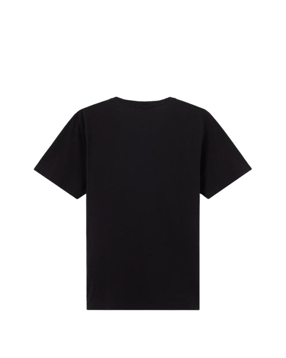 Stone Island 2100035 ORGANIC COTTON JERSEY CREPE_S.I. GHOST T-shirt Black