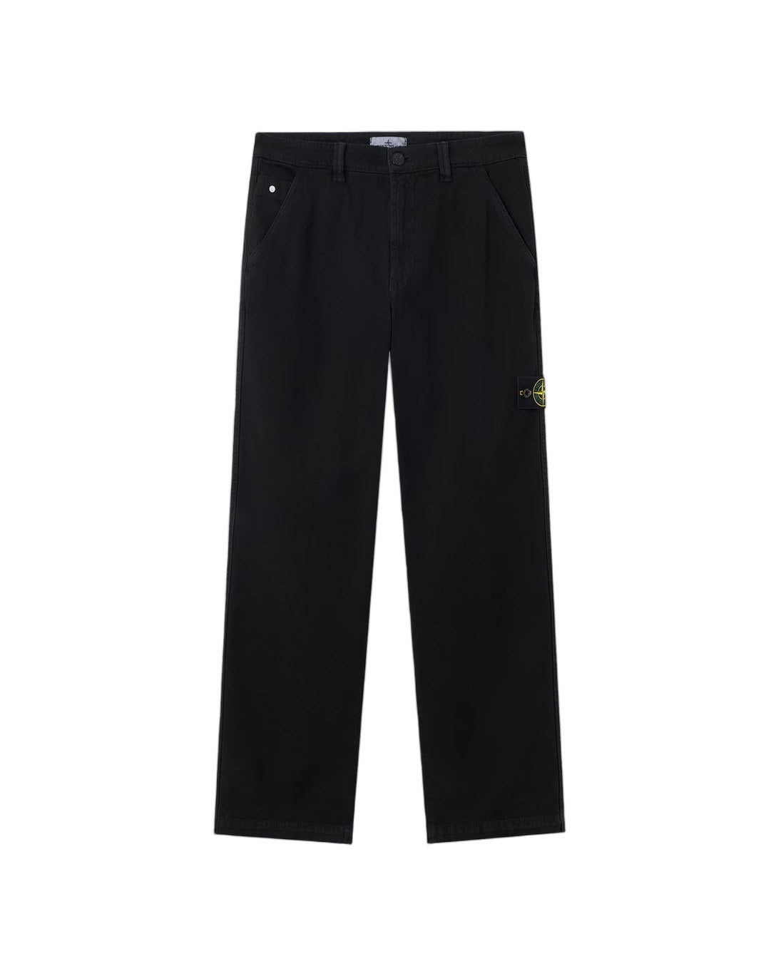 Stone Island 3100014 ORGANIC PANAMA COTTON 'OLD' EFFECT Pants Black