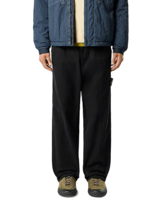 Stone Island 3100014 ORGANIC PANAMA COTTON 'OLD' EFFECT Pants Black
