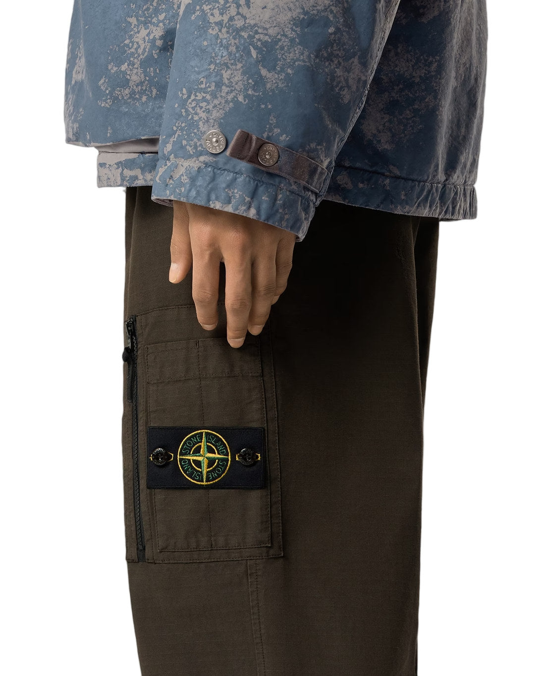 Stone Island 3100015 ORGANIC COTTON RIPSTOP Pants Coal Grey