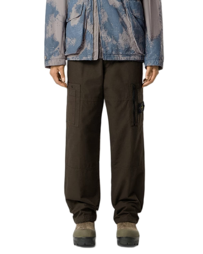Stone Island 3100015 ORGANIC COTTON RIPSTOP Pants Coal Grey