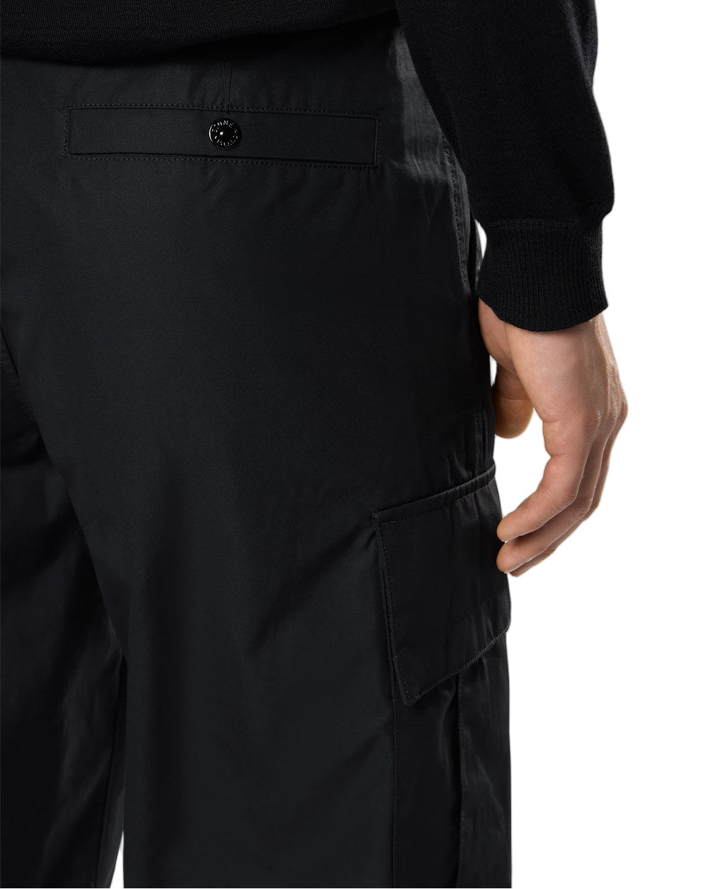Stone Island 3100021 COTTON CANVAS_S.I. GHOST Pants Black