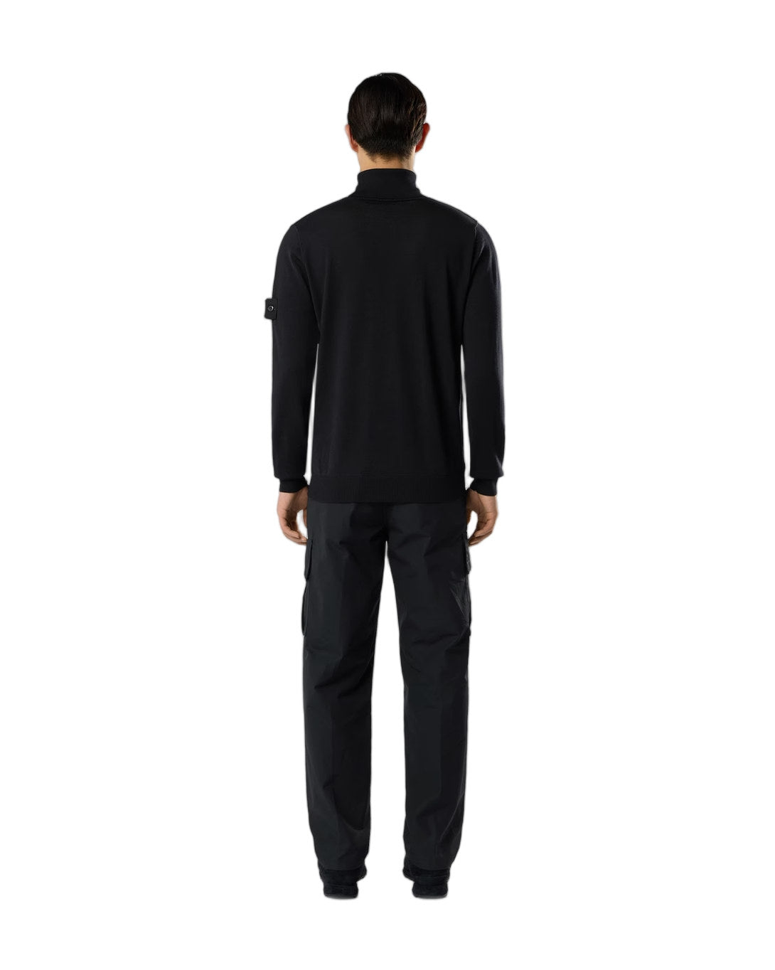 Stone Island 3100021 COTTON CANVAS_S.I. GHOST Pants Black
