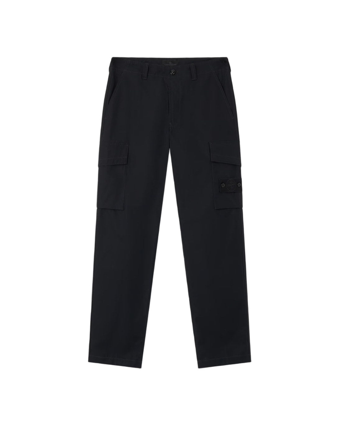 Stone Island 3100021 COTTON CANVAS_S.I. GHOST Pants Black