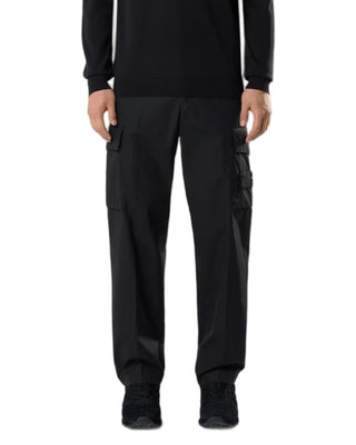 Stone Island 3100021 COTTON CANVAS_S.I. GHOST Pants Black