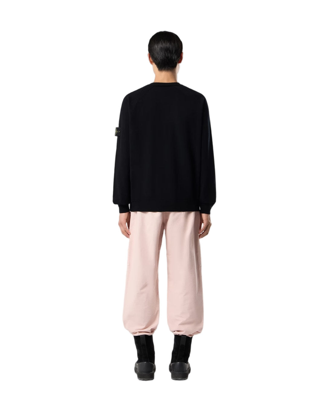 Stone Island 5100007 Stretch RWS Wool Jumper Black