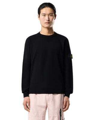 Stone Island 5100007 Stretch RWS Wool Jumper Black