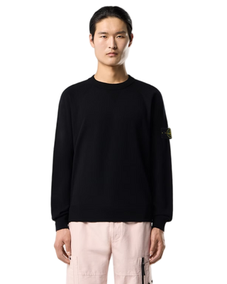 Stone Island 5100007 Stretch RWS Wool Jumper Black