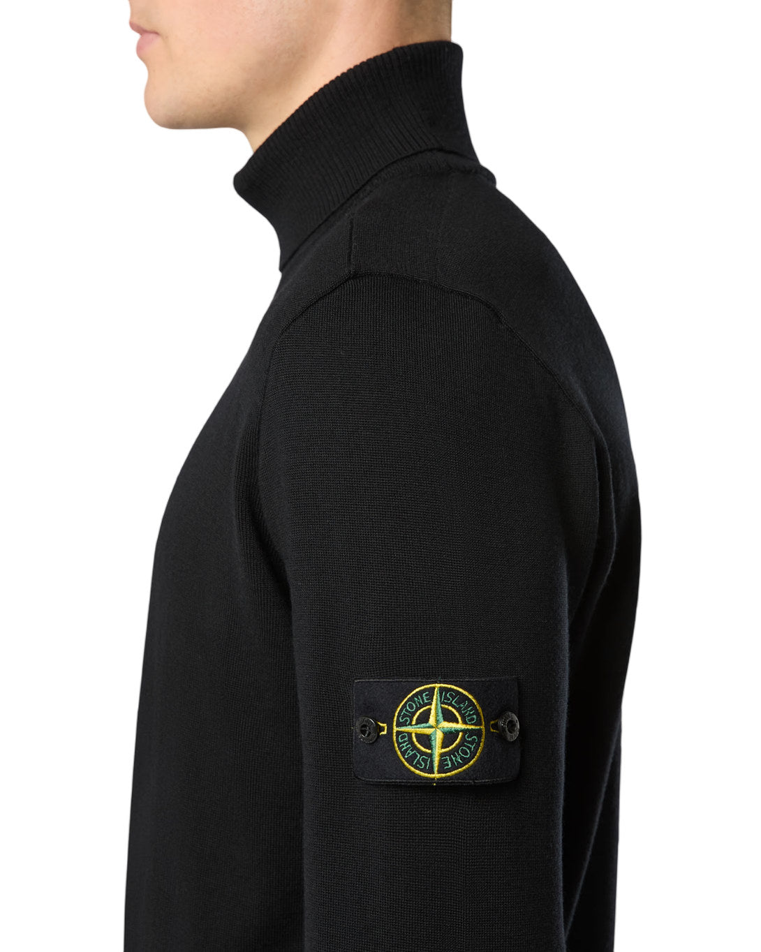Stone Island 5100025 LIGHT RWS PURE WOOL Sweater Black
