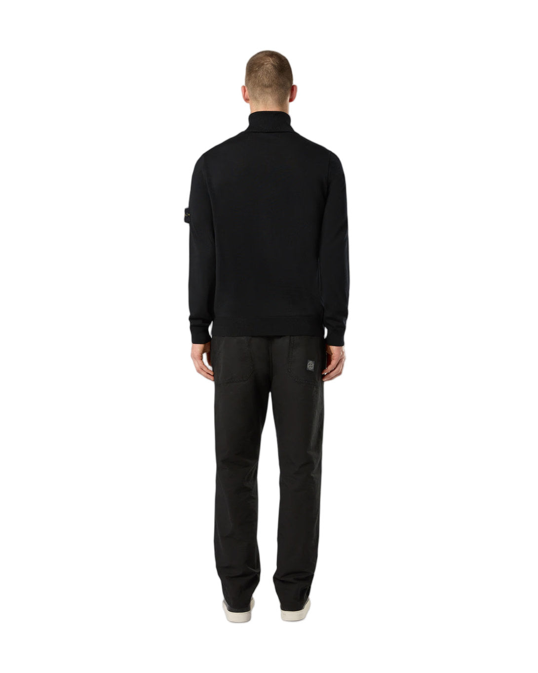Stone Island 5100025 LIGHT RWS PURE WOOL Sweater Black