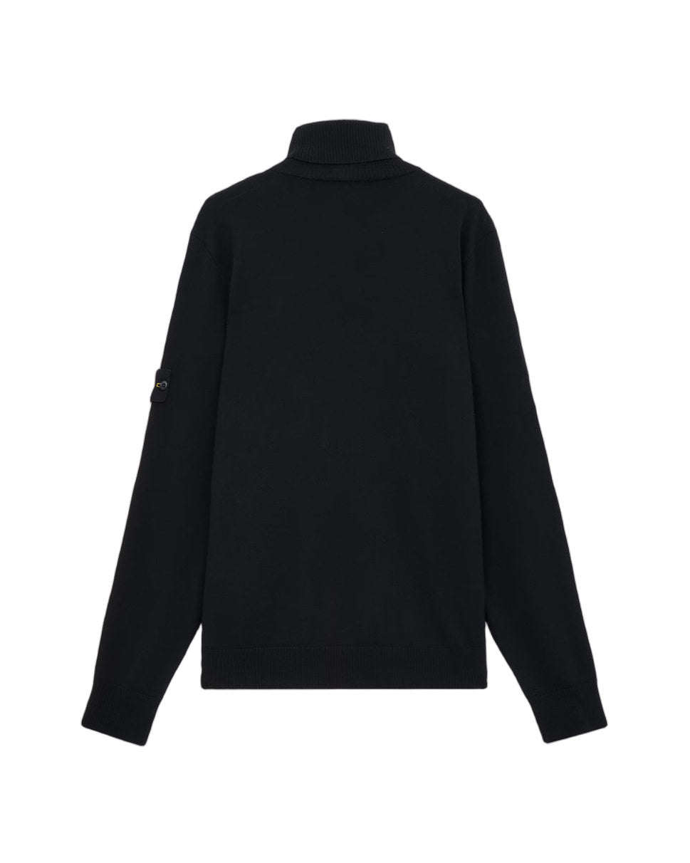Stone Island 5100025 LIGHT RWS PURE WOOL Sweater Black