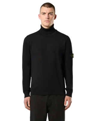 Stone Island 5100025 LIGHT RWS PURE WOOL Sweater Black