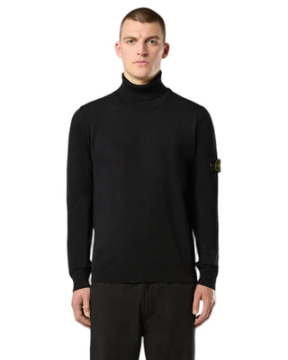 Stone Island 5100025 LIGHT RWS PURE WOOL Sweater Black