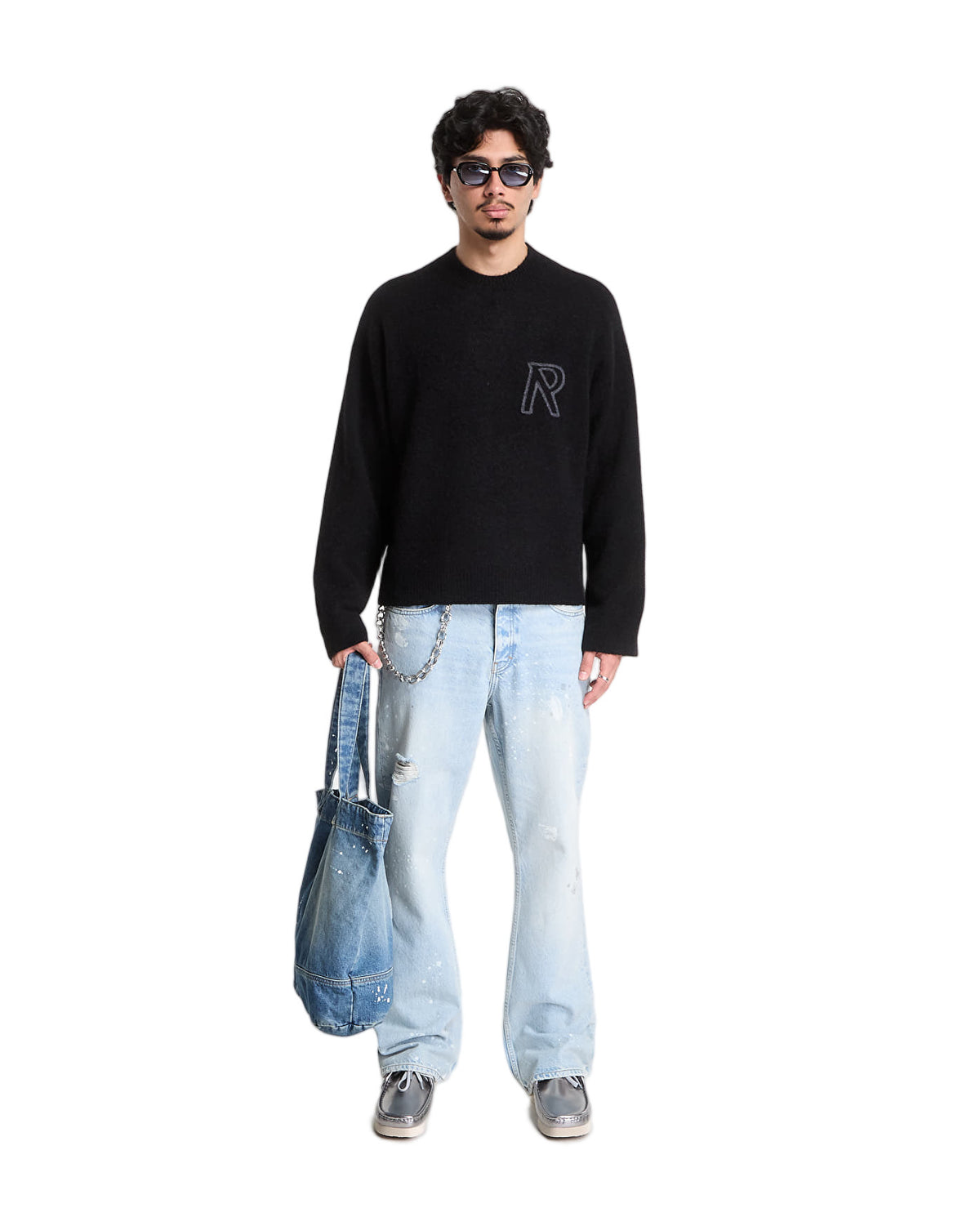 Represent Logo Sweater Black MLM101197_0 1