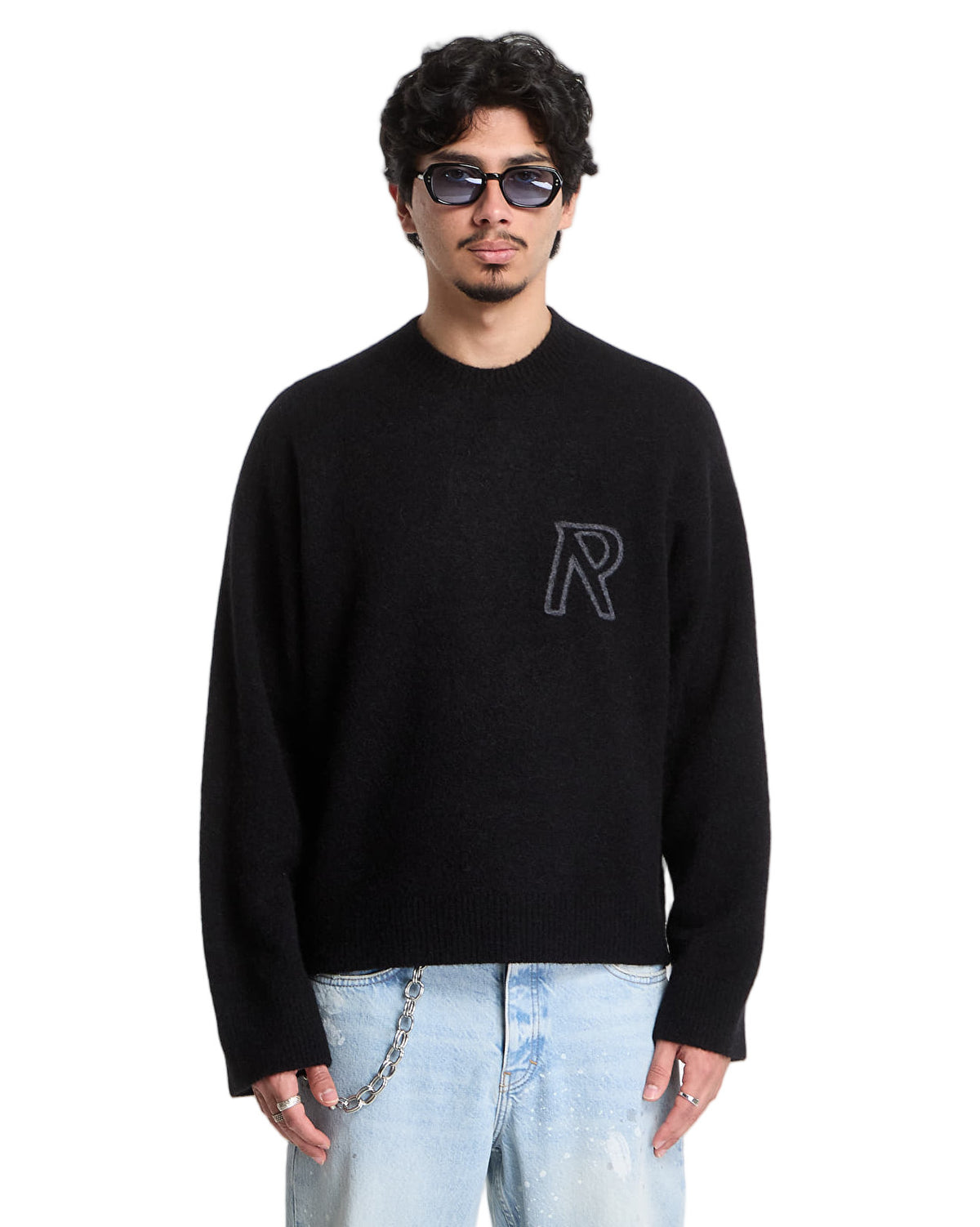 Represent Logo Sweater Black MLM101197_0 1