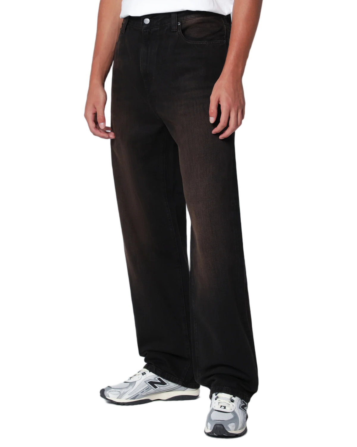Carhartt WIP Aaron Cotton Denim Pants Black