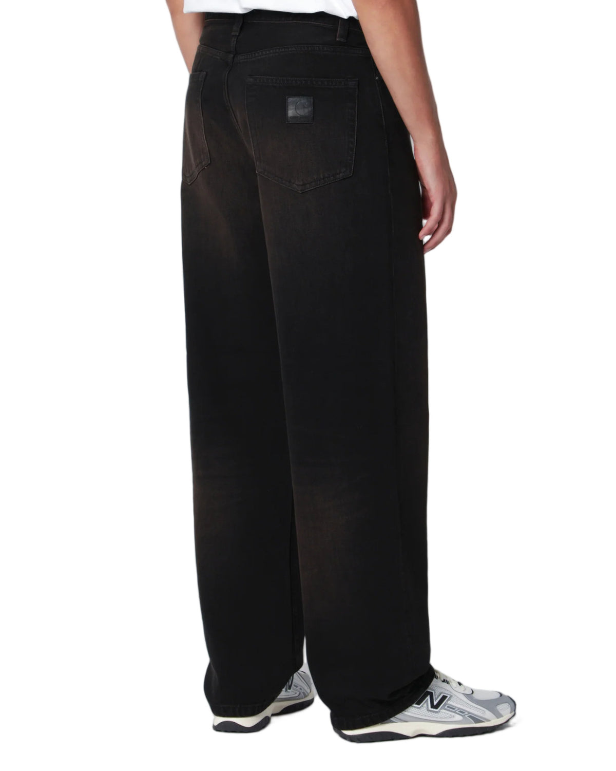 Carhartt WIP Aaron Cotton Denim Pants Black