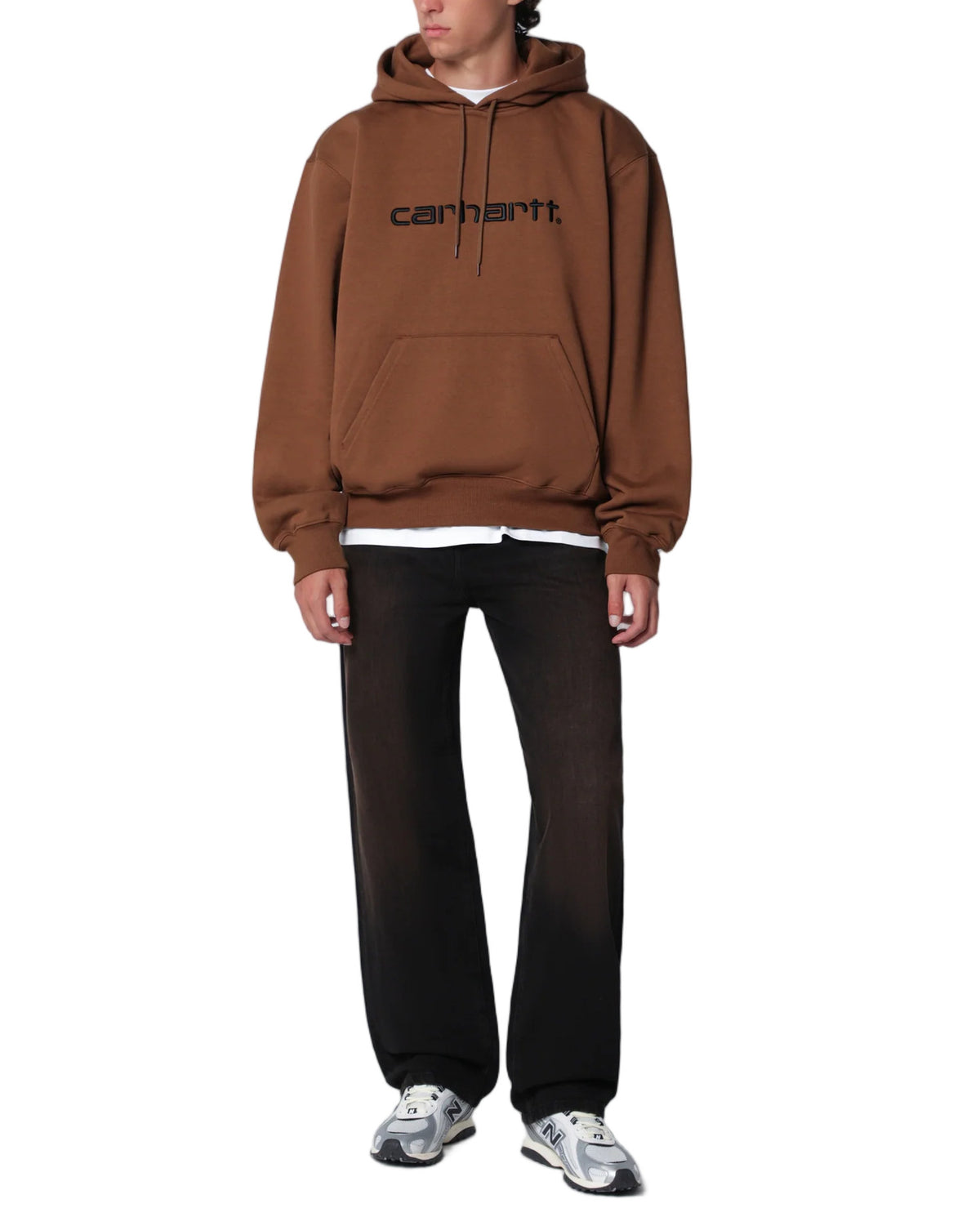 Carhartt WIP Aaron Cotton Denim Pants Black