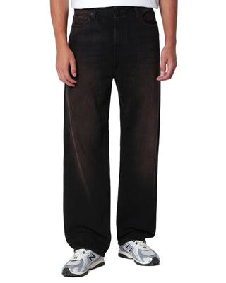 Carhartt WIP Aaron Cotton Denim Pants Black
