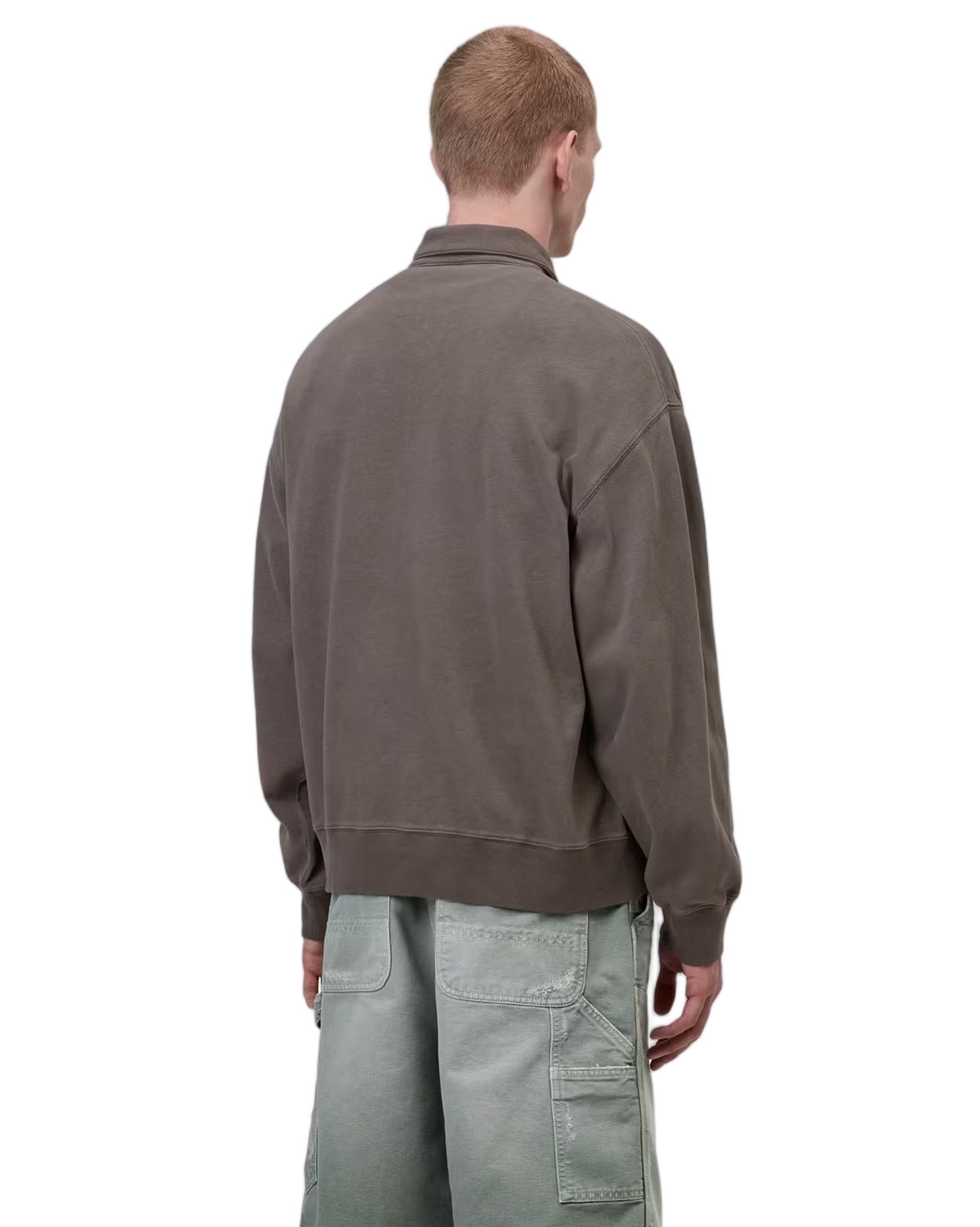 Carhartt WIP Harper Polo in Heavy Cotton Jersey Tobacco