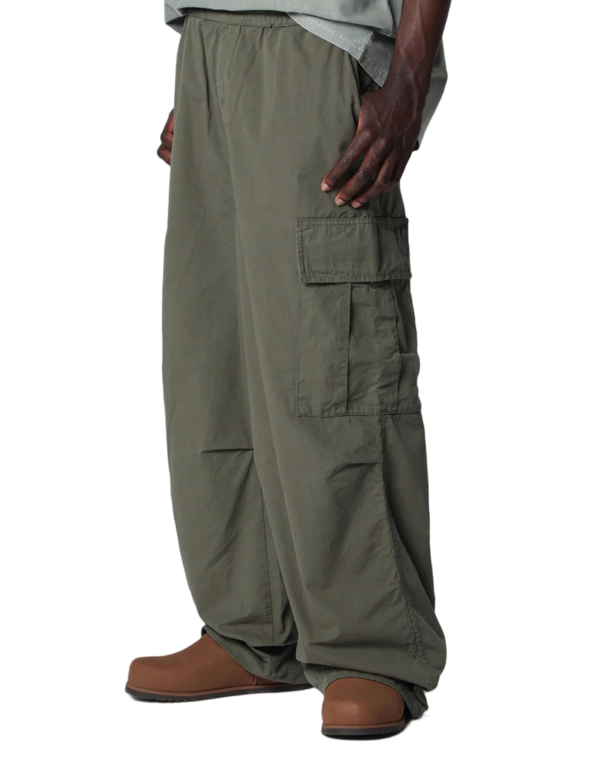 Carhartt WIP Mandler Cargo Trousers Cotton Poplin Military Green