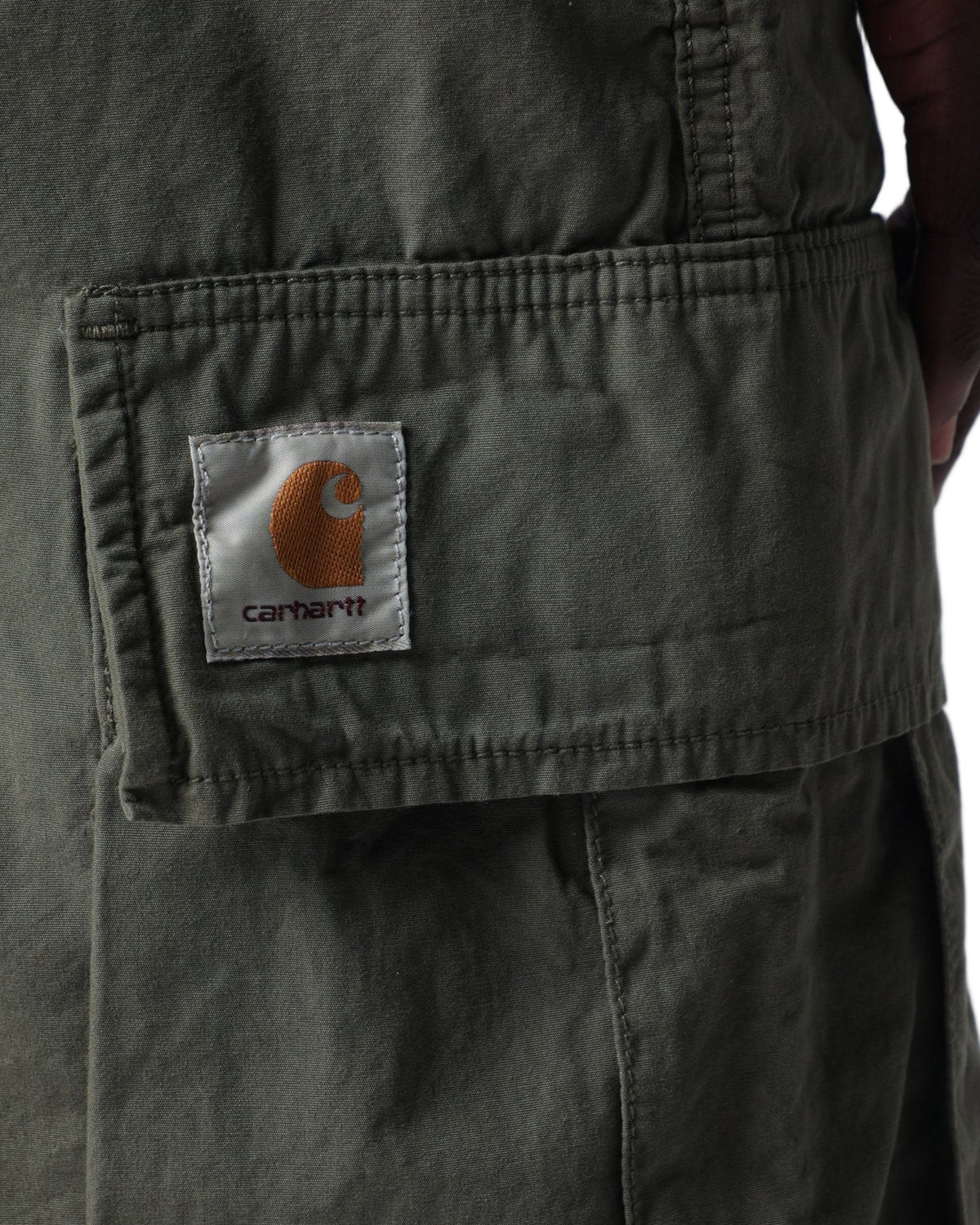 Carhartt WIP Mandler Cargo Trousers Cotton Poplin Military Green