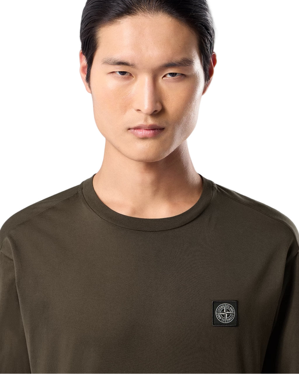 Stone Island 2100031 60/2 COTTON JERSEY Long Sleeve Coal Grey