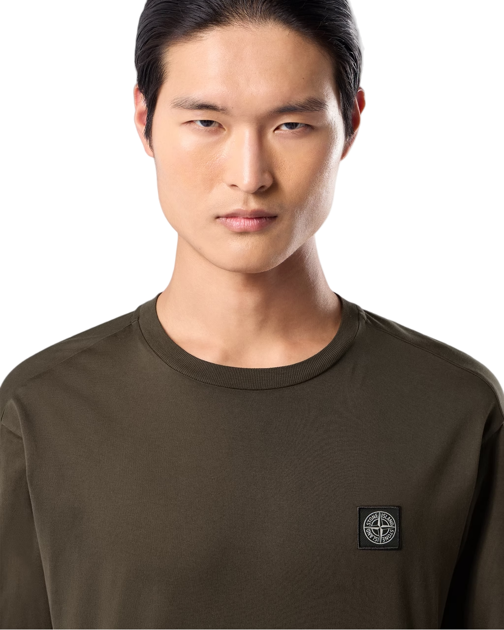 Stone Island 2100031 60/2 COTTON JERSEY Long Sleeve Coal Grey