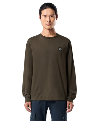 Stone Island 2100031 60/2 COTTON JERSEY Long Sleeve Coal Grey