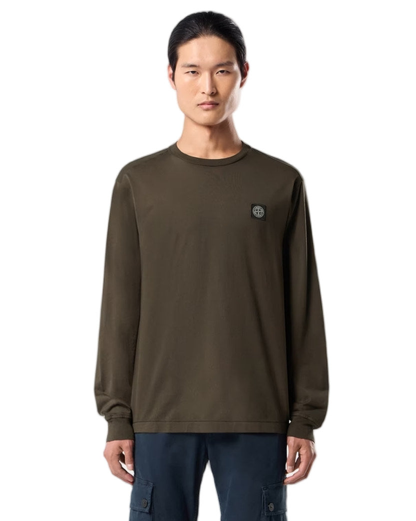 Stone Island 2100031 60/2 COTTON JERSEY Long Sleeve Coal Grey