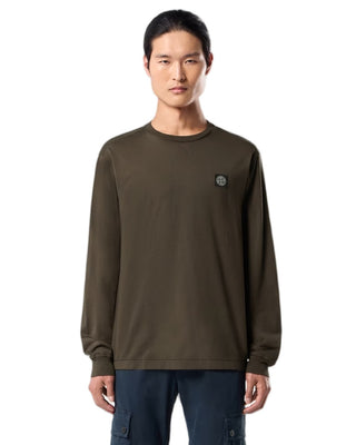 Stone Island 2100031 60/2 COTTON JERSEY Long Sleeve Coal Grey