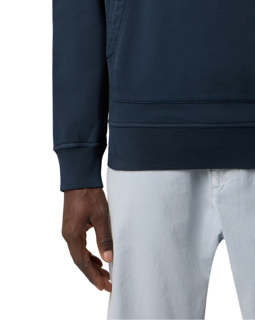 Stone Island 6100062 ORGANIC COTTON FLEECE Hoodie Navy Blue