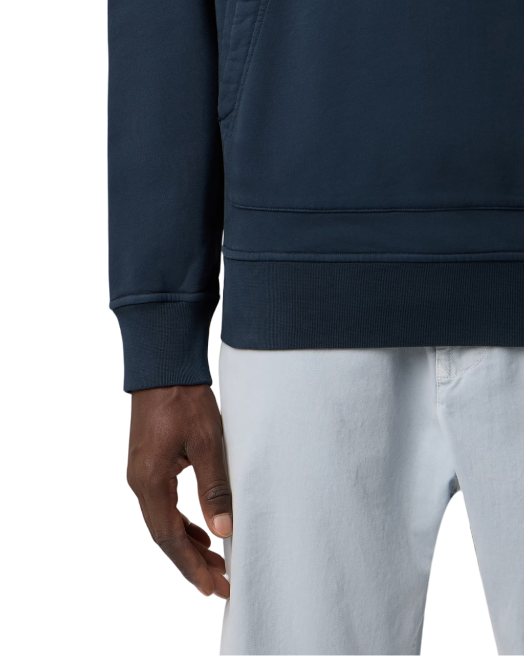Stone Island 6100062 ORGANIC COTTON FLEECE Hoodie Navy Blue