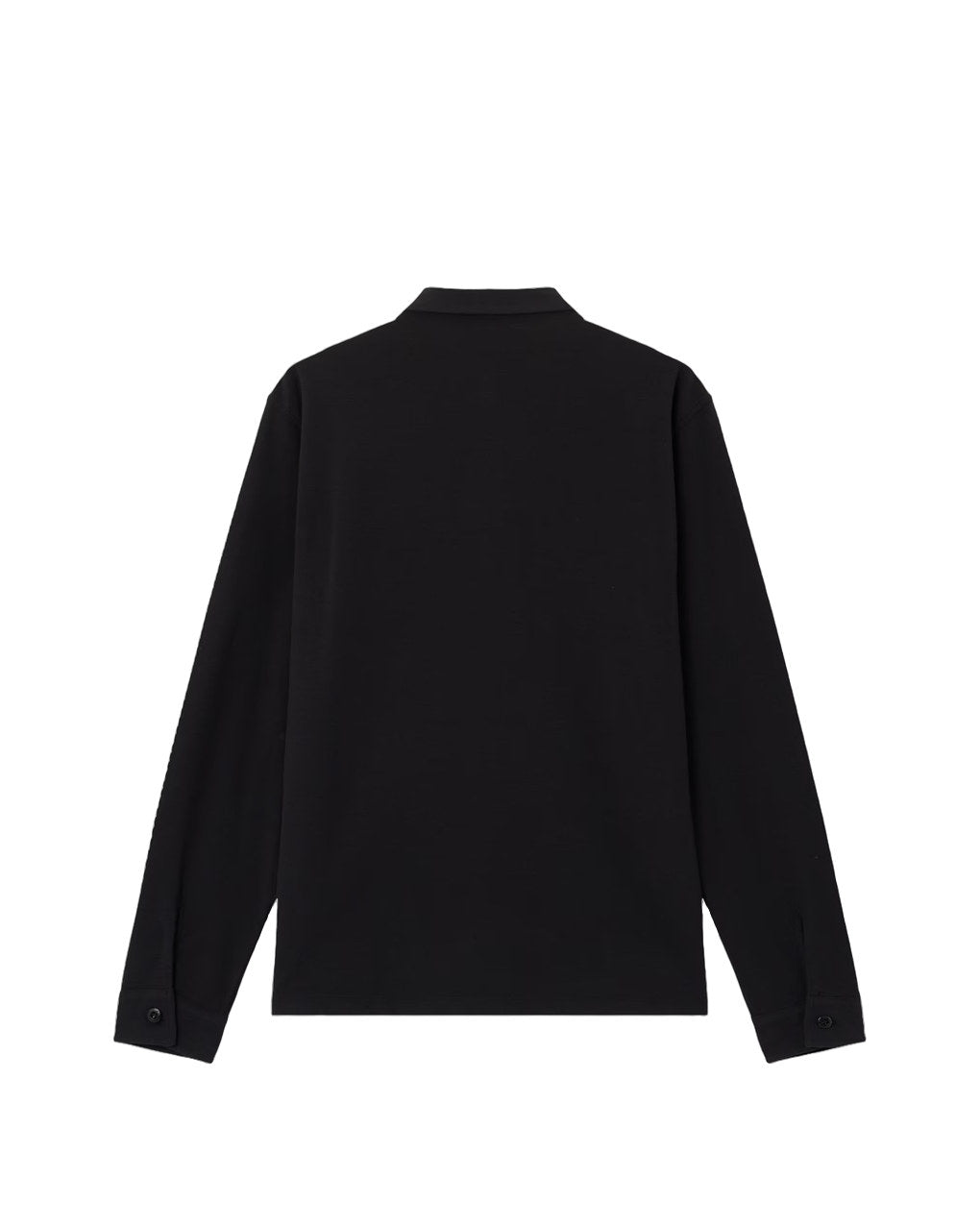 Stone Island 2200005 ORGANIC COTTON JERSEY CREPE_S.I. GHOST Polo Shirt Black